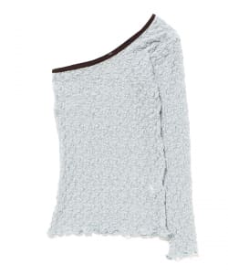 ◎Baserange / Rota Long-Sleeve T-Shirt - Organic Cotton Lace