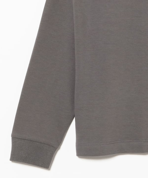 BATONER / SUEDE TOUCH CREW NECK LONG SLEEVE T-SHIRT