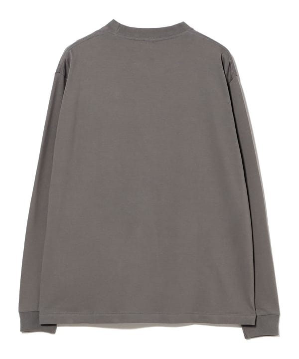 BATONER / SUEDE TOUCH CREW NECK LONG SLEEVE T-SHIRT