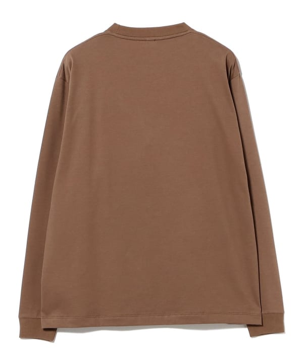 BATONER / SUEDE TOUCH CREW NECK LONG SLEEVE T-SHIRT
