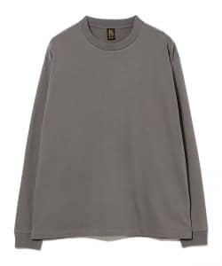 BATONER / SUEDE TOUCH CREW NECK LONG SLEEVE T-SHIRT