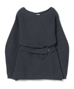A PIECE APART / Belted Boatneck Knit