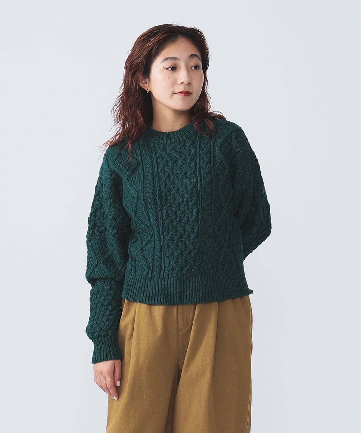 Eavan Fisherman Crew トップス WOMEN FOREST ONE SIZE Eavan Fisherman Crew トップス WOMEN FOREST ONE SIZE