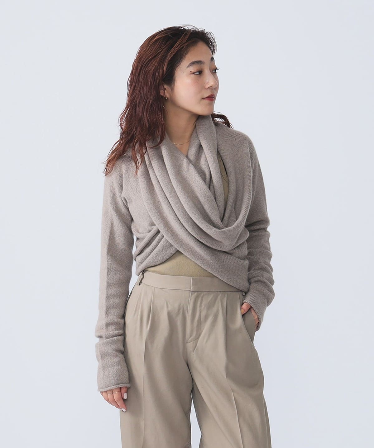 LAUREN MANOOGIAN ローレン マヌーギアン / MOBIUS Cardigan トップス WOMEN STONEWARE 1 LAUREN MANOOGIAN ローレン マヌーギアン / MOBIUS Cardigan トップス WOMEN STONEWARE 1