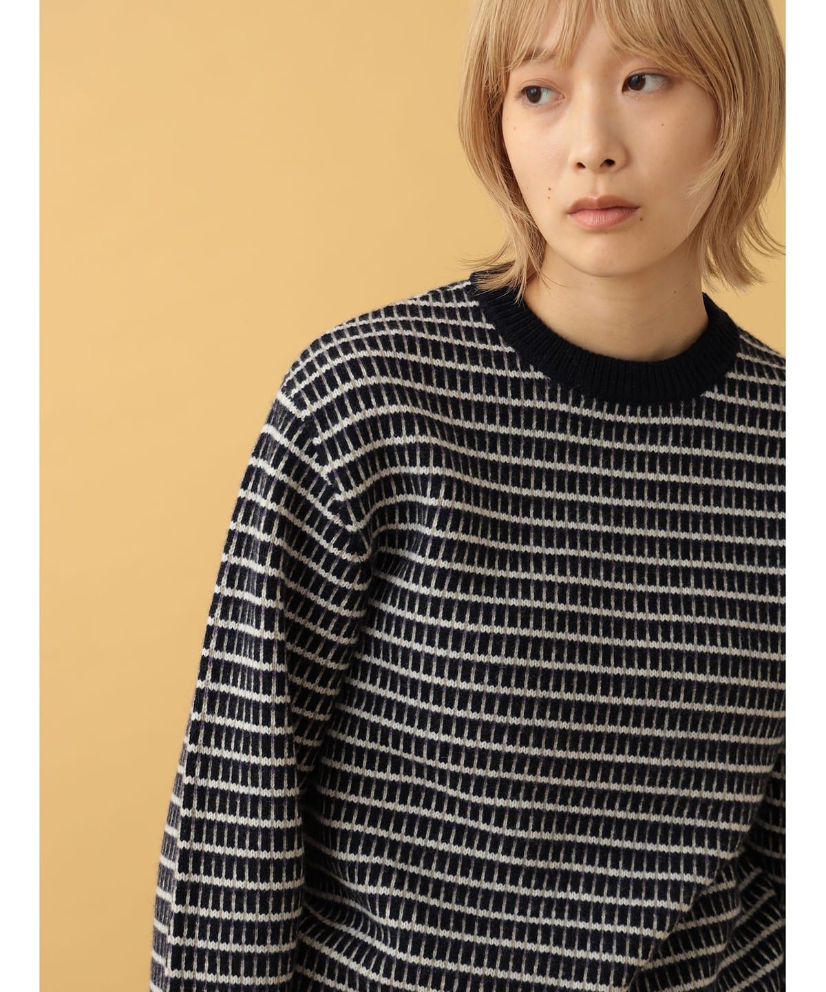 Martin Jacquard Check Knit トップス WOMEN NAVY XS Martin Jacquard Check Knit トップス WOMEN NAVY XS