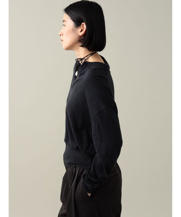 SINME / ニット・セーター(薄手)/M/ウール/BLK/S21AW-14// Pilgrim Surf+Supply（ピルグリム サーフ+サプライ）Edie Skipper Knit