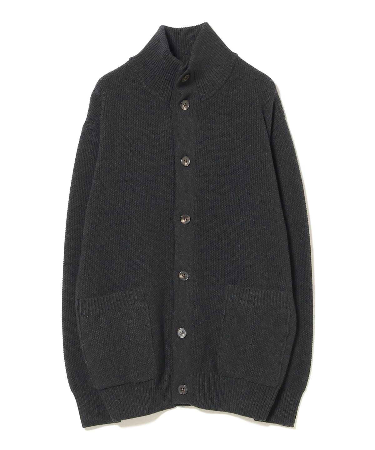 BATONER TWISTED WOOL PIQUE POLO 3 ブラック｜トップス