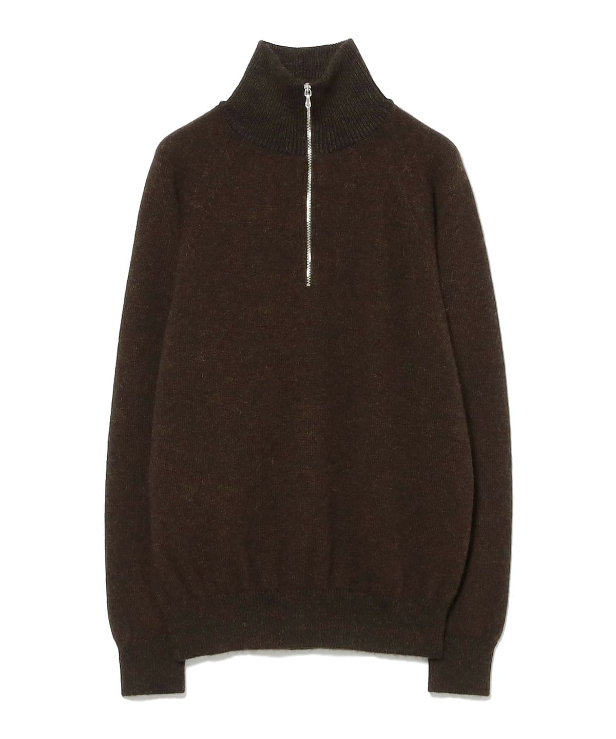 BATONER バトナー / BABY ALPACA KURUMI TENJIKU HALF ZIP トップス WOMEN BROWN 1 BATONER バトナー / BABY ALPACA KURUMI TENJIKU HALF ZIP トップス WOMEN BROWN 1