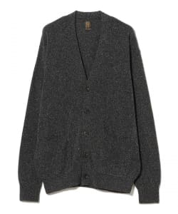 BATONER / SILK V NECK CARDIGAN