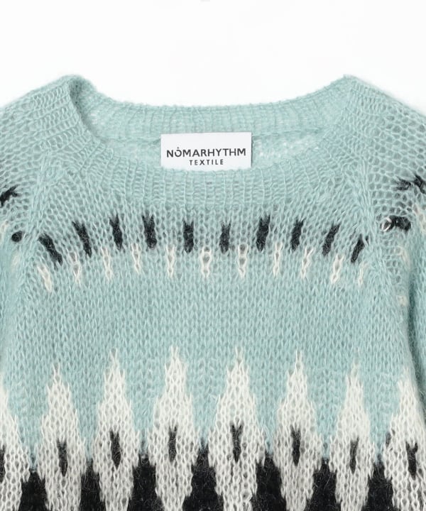 NOMARHYTHM TEXTILE / Hand Knit Snowflake Sweater