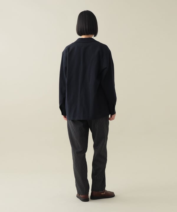 【+10%ポイントUP】Itten Walker Herringbone Jacket NAVY Model：H170cm Size：XS