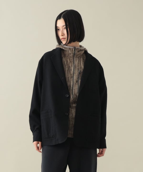 【+10%ポイントUP】Itten Walker Herringbone Jacket BLACK Model：H170cm Size：XS