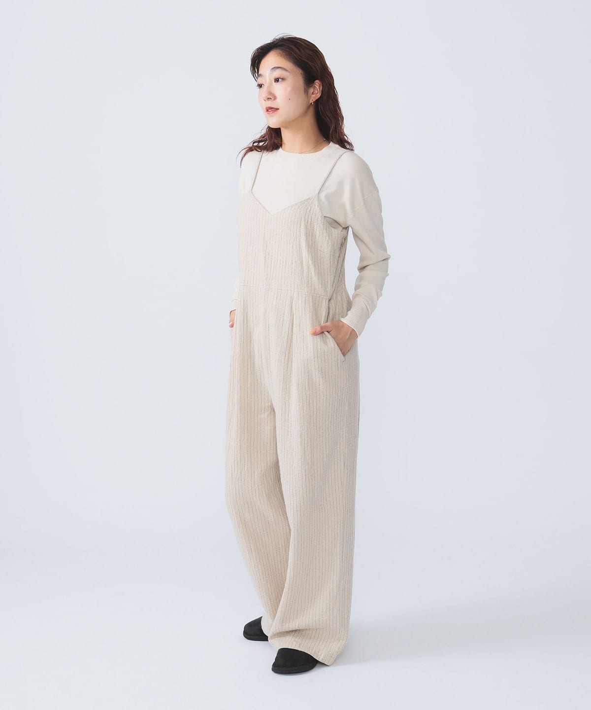 Cosette Pinstripe Jumpsuit パンツ WOMEN NATURAL 1 Cosette Pinstripe Jumpsuit パンツ WOMEN NATURAL 1