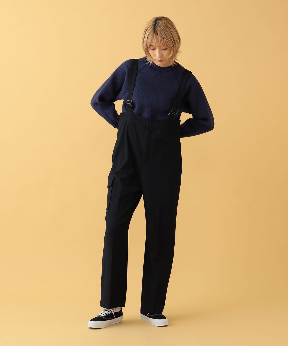 【EXCLUSIVE】UNIVERSAL OVERALL ユニバーサルオーバーオール / Suspender Pants New パンツ WOMEN NAVY M 【EXCLUSIVE】UNIVERSAL OVERALL ユニバーサルオーバーオール / Suspender Pants New パンツ WOMEN NAVY M