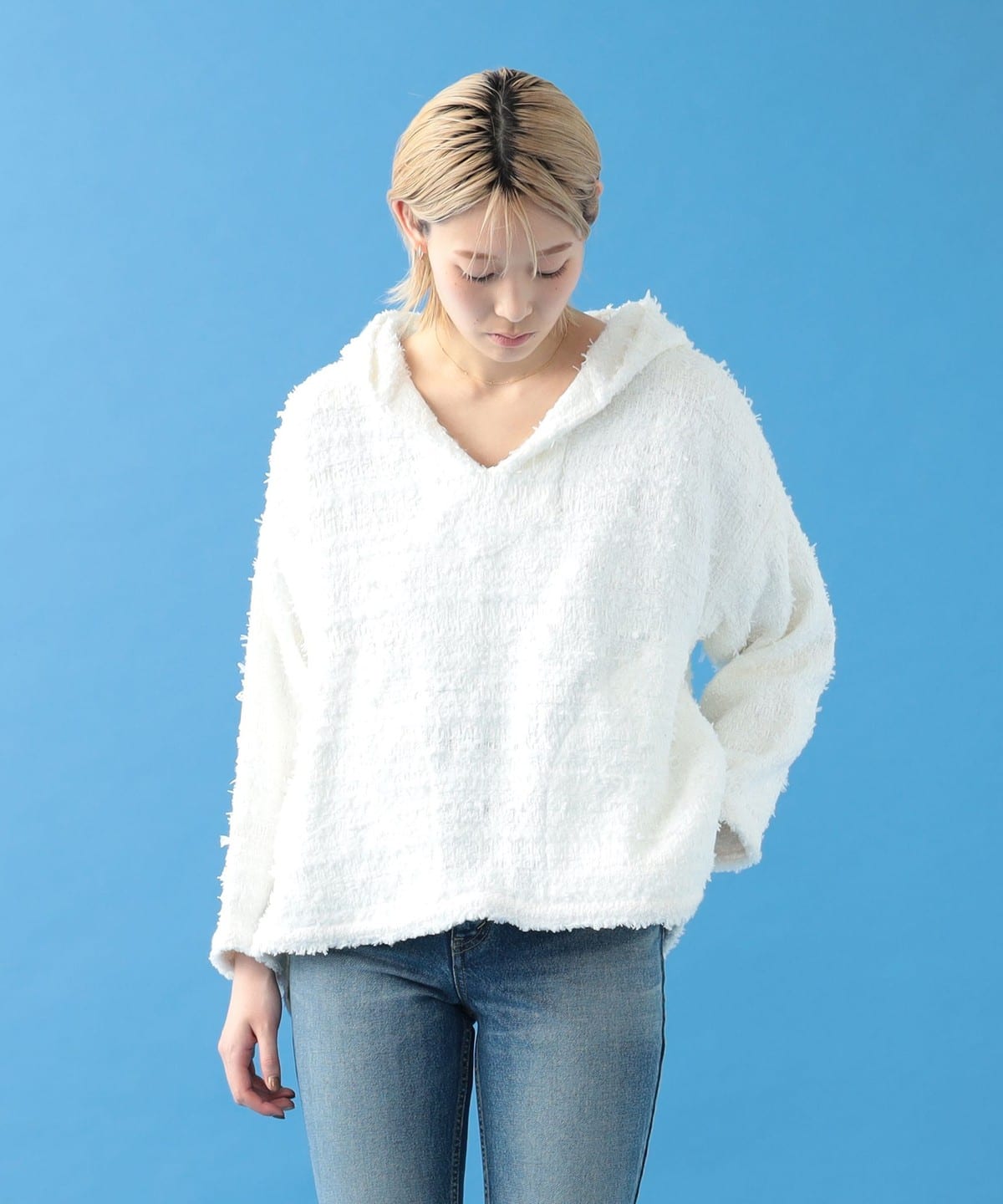 MADISONBLUE マディソンブルー / Mexican Parka Tweed ブルゾン WOMEN WHITE 00 MADISONBLUE マディソンブルー / Mexican Parka Tweed ブルゾン WOMEN WHITE 00