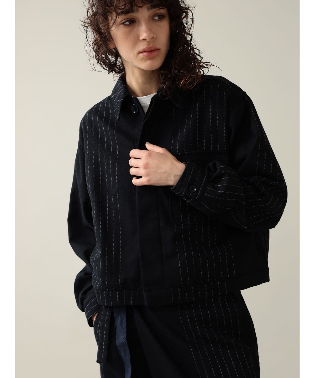 Camille Re:Newool Jacket ブルゾン WOMEN NAVY 0 Camille Re:Newool Jacket ブルゾン WOMEN NAVY 0