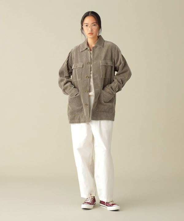 【+10%ポイントUP】Madeleine Wide Wale Corduroy Coverall Model：H170cm Size：1
