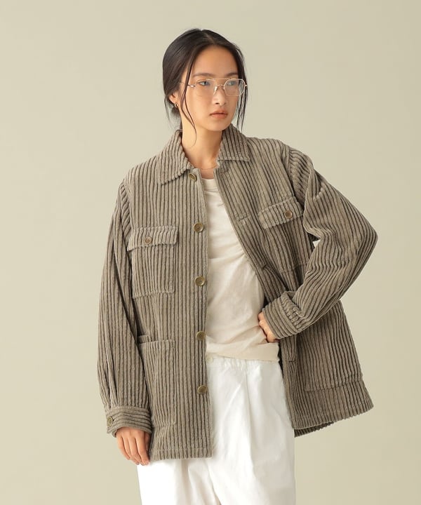 【+10%ポイントUP】Madeleine Wide Wale Corduroy Coverall Model：H170cm Size：1