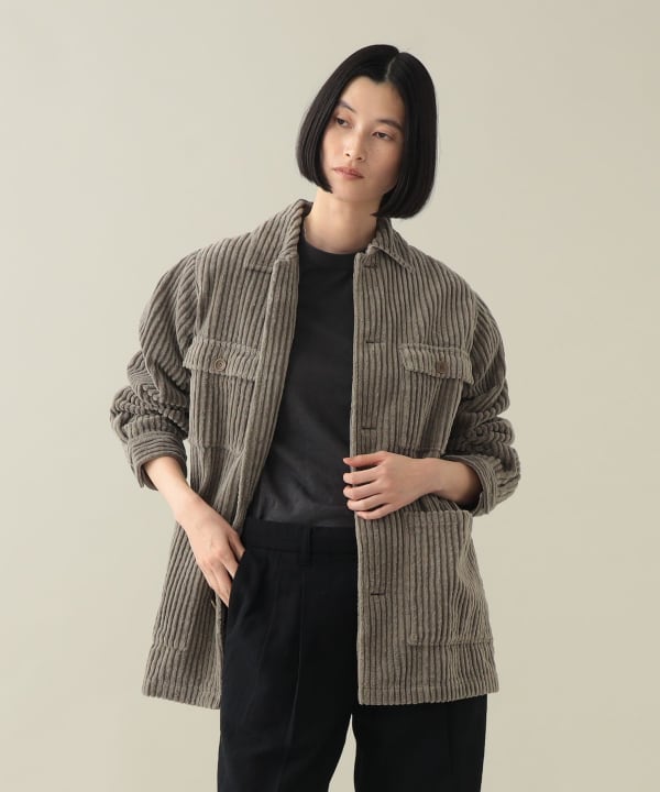 【+10%ポイントUP】Madeleine Wide Wale Corduroy Coverall Model：H170cm Size：1