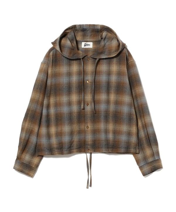 Francis Ombre Hooded Shirt Jacket