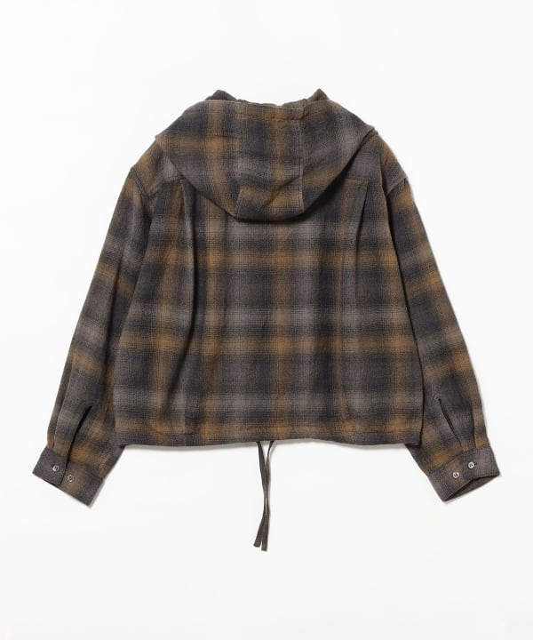 Francis Ombre Hooded Shirt Jacket