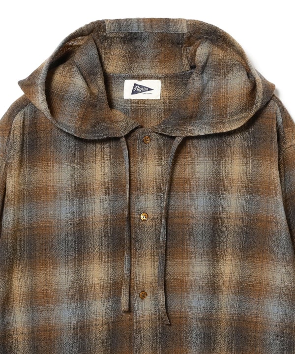 Francis Ombre Hooded Shirt Jacket