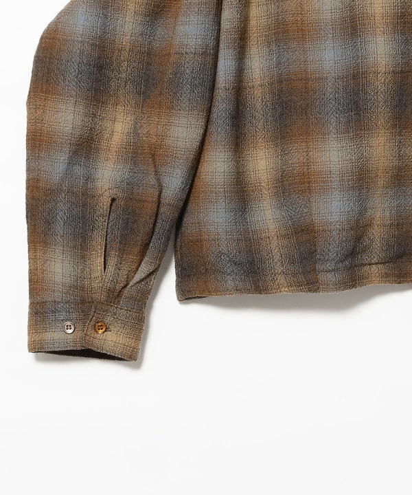 Francis Ombre Hooded Shirt Jacket