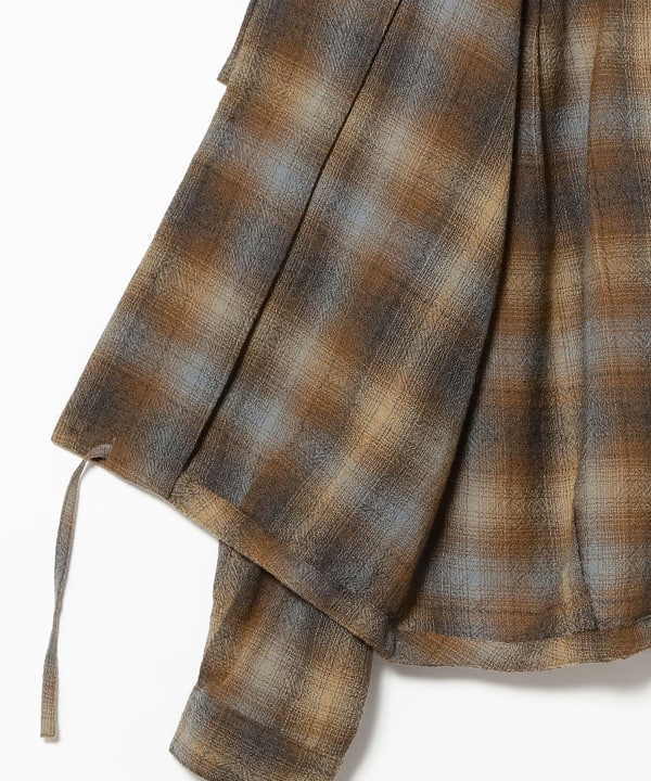 Francis Ombre Hooded Shirt Jacket