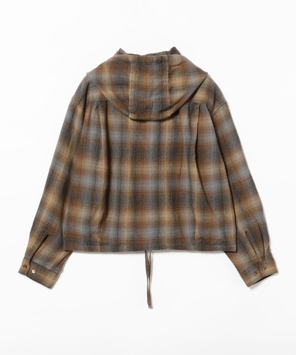Francis Ombre Hooded Shirt Jacket
