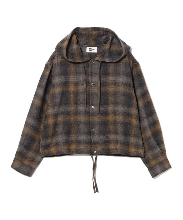 Francis Ombre Hooded Shirt Jacket