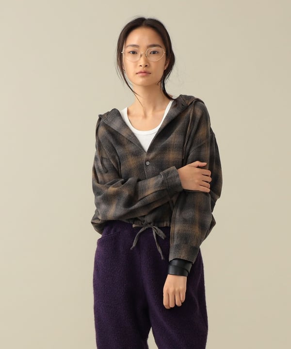 Francis Ombre Hooded Shirt Jacket