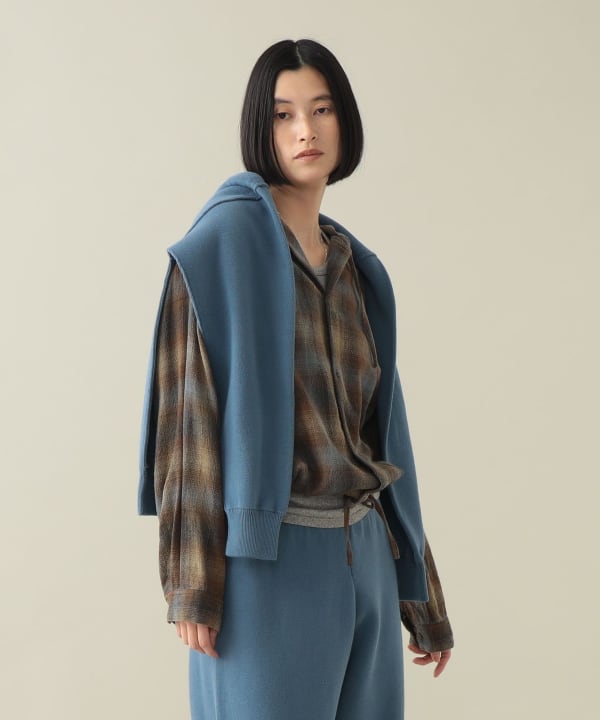 Francis Ombre Hooded Shirt Jacket