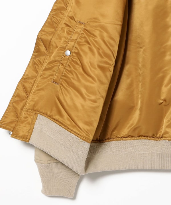 NOMARHYTHM TEXTILE / Flower Embroidery Flight Jacket