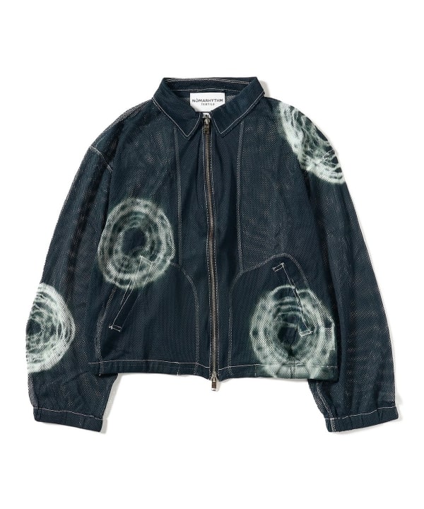 NOMARHYTHM TEXTILE / Hand Dye "Shibori" Mesh Blouson