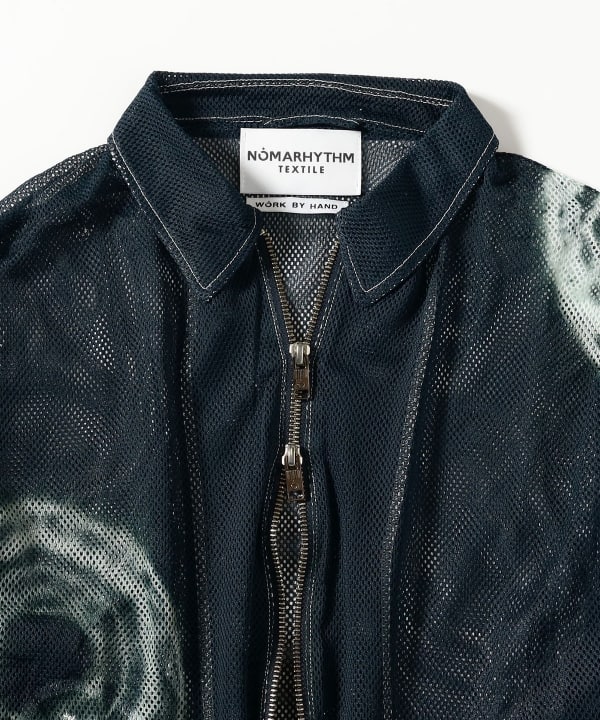 NOMARHYTHM TEXTILE / Hand Dye "Shibori" Mesh Blouson