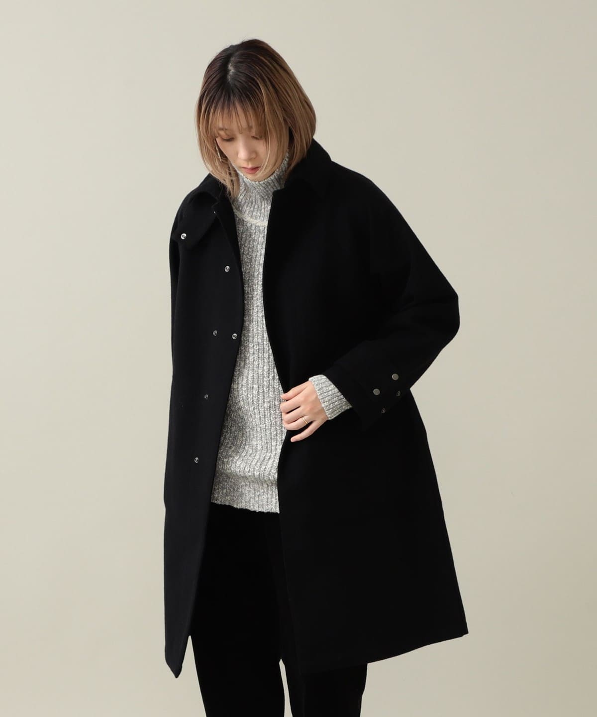 Allegra Wool 3L Coat コート WOMEN BLACK 1 Allegra Wool 3L Coat コート WOMEN BLACK 1