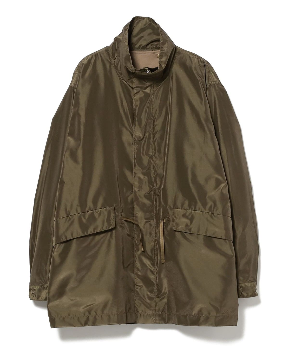 KAPTAIN SUNSHINE キャプテン サンシャイン / Silk Poly Mil Coat コート WOMEN OLIVE 1