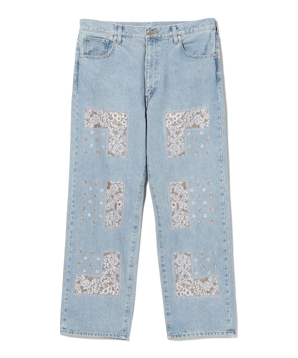 NOMARHYTHM TEXTILE / Bandana Embroidery Denim Pants