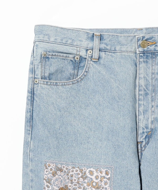 NOMARHYTHM TEXTILE / Bandana Embroidery Denim Pants