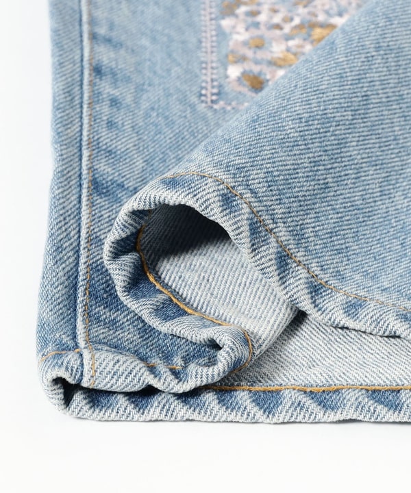 NOMARHYTHM TEXTILE / Bandana Embroidery Denim Pants