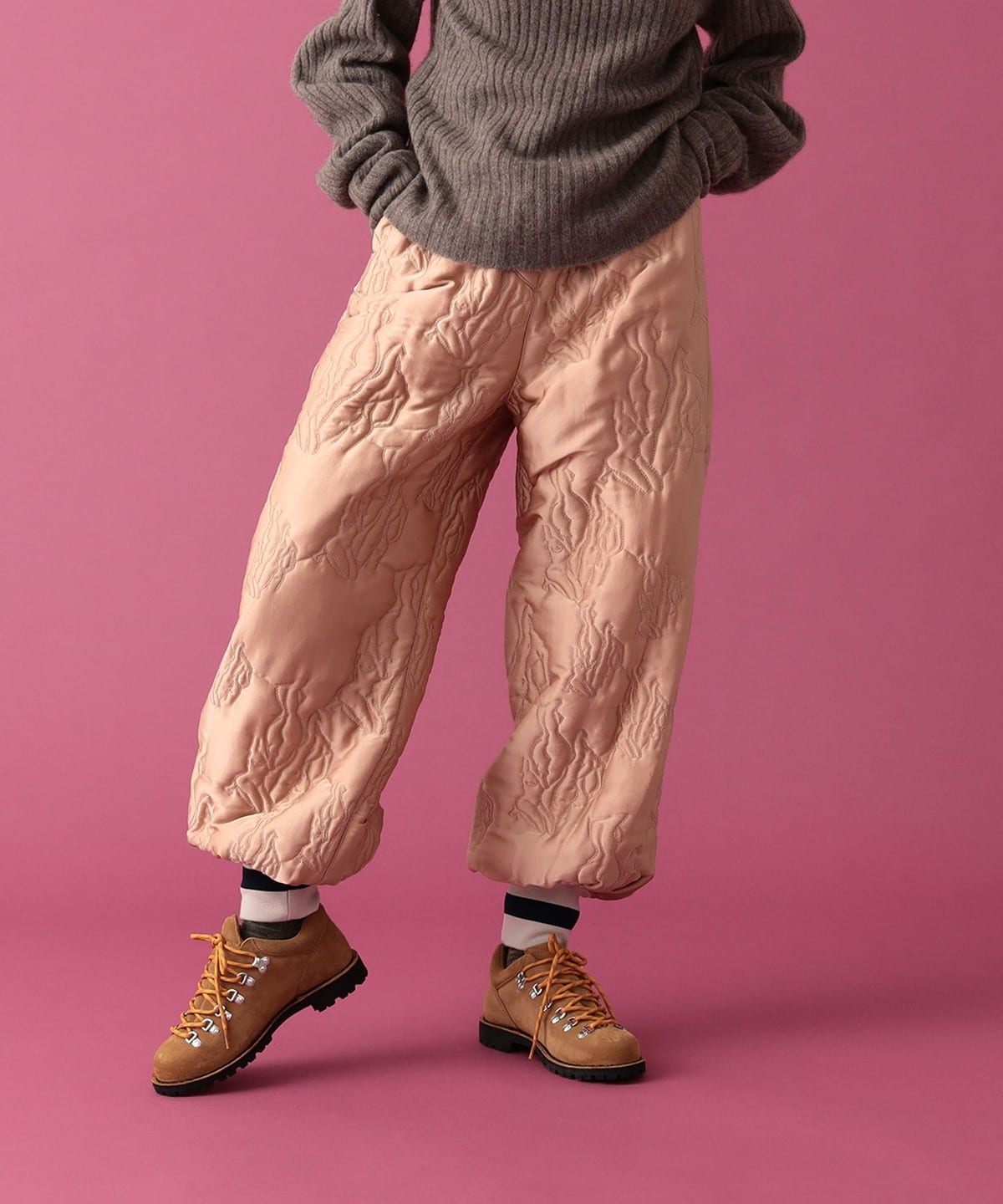 jonnlynx ジョンリンクス / quilting Pants パンツ WOMEN BEIGE 38 jonnlynx ジョンリンクス / quilting Pants パンツ WOMEN BEIGE 38