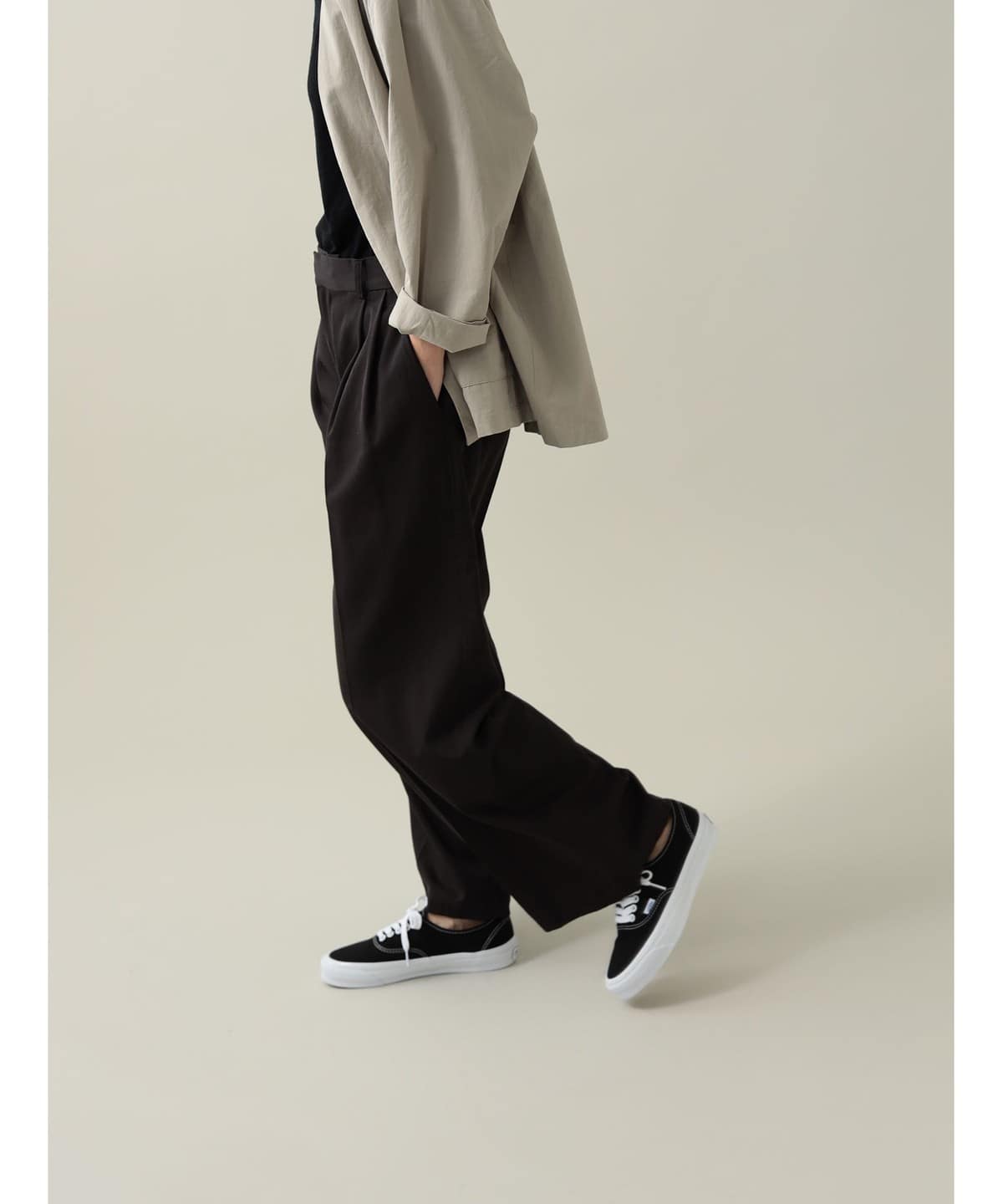 Pilgrim Surf+Supply ピルグリム サーフ+サプライ 25SS 日本製 Elena Slouchy Trouser ストレッチギャバ 2タックトラウザーズ 37-24-0432-874 1 DARK NAVY BEAMS パンツ ボトムス【中古】【Pilgrim Surf+Supply】 520128tuzin_328.jpg