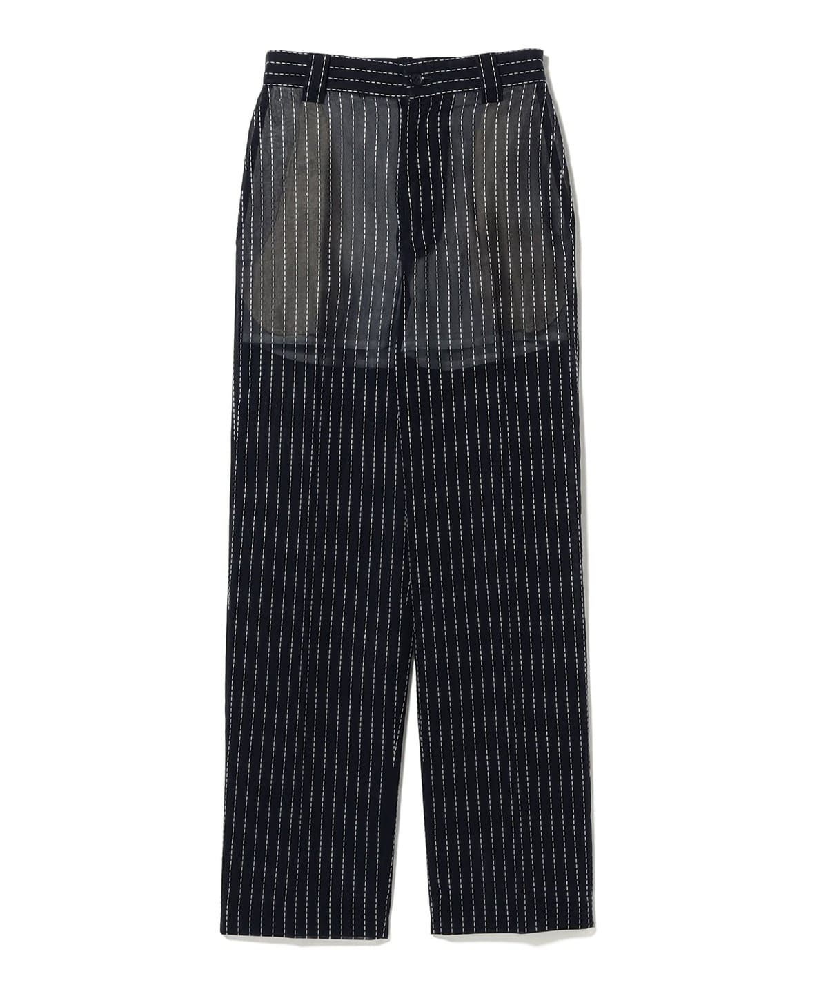 jonnlynx ジョンリンクス / stripe voile pants パンツ WOMEN navy×white stripe 36 jonnlynx ジョンリンクス / stripe voile pants パンツ WOMEN navy×white stripe 36