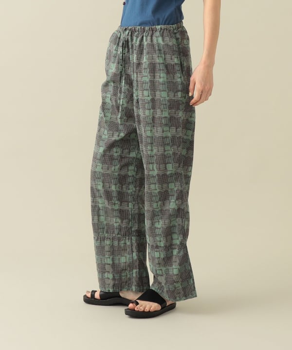 Drew Printed Easy Pants Model : H175　Size：1　GREEN