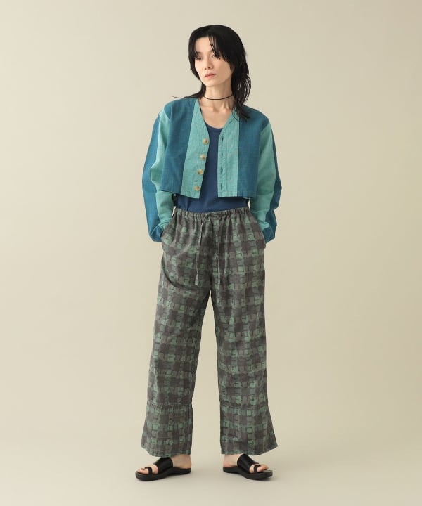 Drew Printed Easy Pants Model : H175　Size：1　GREEN