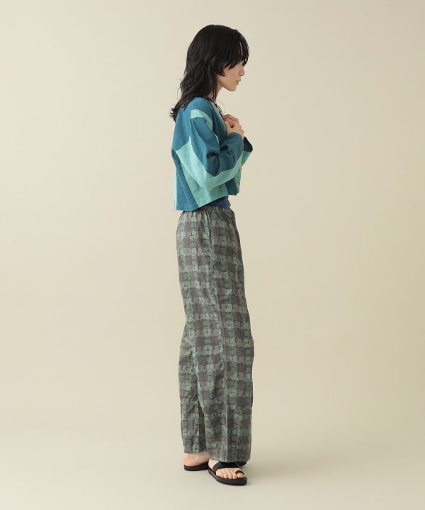 Drew Printed Easy Pants Model : H175　Size：1　GREEN