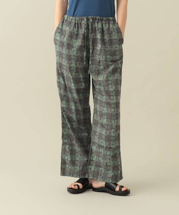 Drew Printed Easy Pants Model : H175　Size：1　GREEN