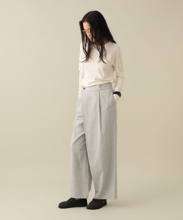 Anya ReNewool Twill Wrap Pant Model：H173cm Size：2