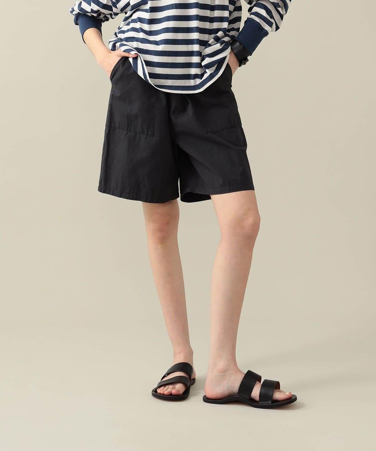 Hizashi Shorts パンツ WOMEN SUMI BLACK 0 Hizashi Shorts パンツ WOMEN SUMI BLACK 0