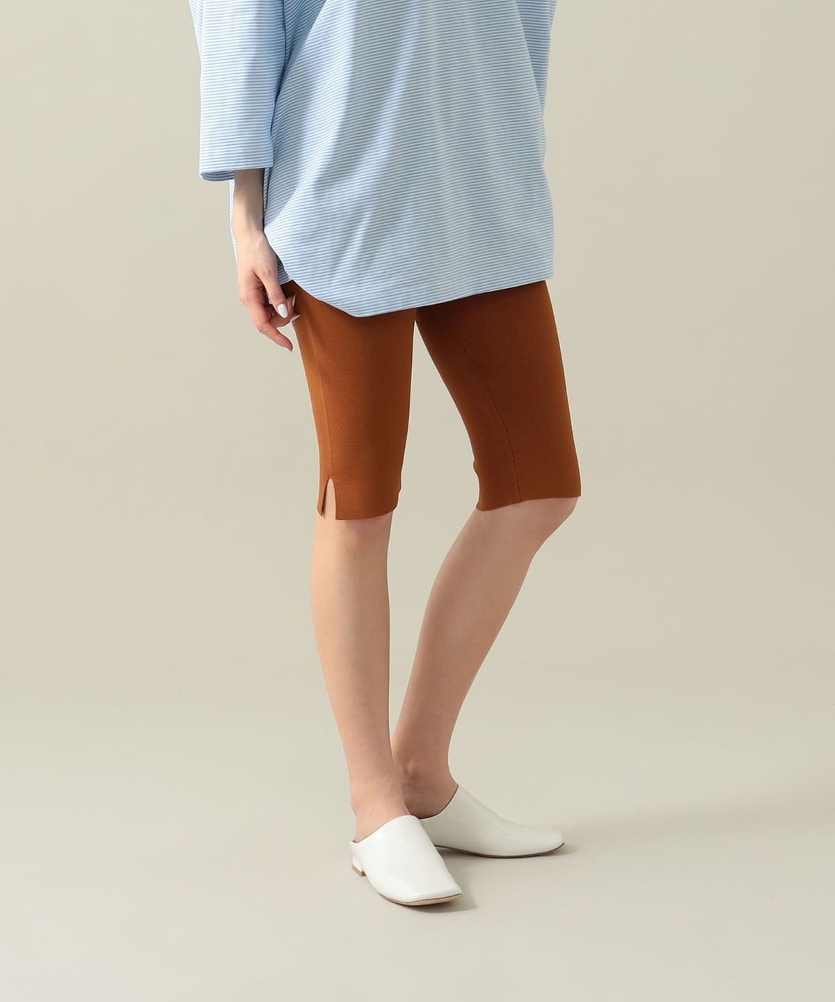 【EXCLUSIVE】onit / HALF LEGGINGS パンツ WOMEN BROWN ONE SIZE 【EXCLUSIVE】onit / HALF LEGGINGS パンツ WOMEN BROWN ONE SIZE